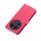 For OPPO Find X6 AZNS Sheepskin Texture Flip Leather Phone Case(Red) - 6