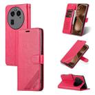 For OPPO Find X6 Pro AZNS Sheepskin Texture Flip Leather Phone Case(Red) - 1