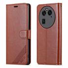 For OPPO Find X6 Pro AZNS Sheepskin Texture Flip Leather Phone Case(Brown) - 2