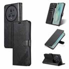 For Honor Magic5 AZNS Sheepskin Texture Flip Leather Phone Case(Black) - 1