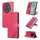 For Honor Magic5 AZNS Sheepskin Texture Flip Leather Phone Case(Red) - 1