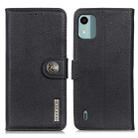 For Nokia C12 4G KHAZNEH Cowhide Texture Flip Leather Phone Case(Black) - 1