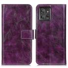 For Motorola ThinkPhone 5G Retro Crazy Horse Texture Leather Phone Case(Purple) - 1