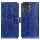 For Motorola ThinkPhone 5G Retro Crazy Horse Texture Leather Phone Case(Blue) - 1