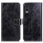 For Nokia C22 4G Retro Crazy Horse Texture Leather Phone Case(Black) - 1