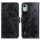 For Nokia C12 4G Retro Crazy Horse Texture Leather Phone Case(Black) - 1