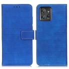 For Motorola ThinkPhone 5G Magnetic Crocodile Texture Leather Phone Case(Blue) - 1