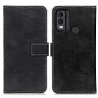 For Nokia C22 4G Magnetic Crocodile Texture Leather Phone Case(Black) - 1