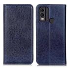 For Nokia C22 4G Magnetic Crazy Horse Texture Leather Phone Case(Blue) - 1