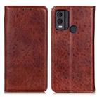 For Nokia C12 4G Magnetic Crazy Horse Texture Leather Phone Case(Brown) - 1