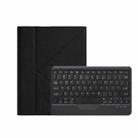 For iPad 10th Gen 10.9 2022 B10 Triangle Holder Tablet Bluetooth Keyboard Leather Case(Black) - 1