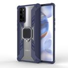 For Huawei Honor 30 Pro PC + TPU Anti-fall Protective Case with Invisible Ring Holder(Blue) - 1