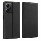 For Xiaomi Redmi Note 12 Pro+ 5G DUX DUCIS Skin X2 Series Horizontal Flip Leather Phone Case(Black) - 1