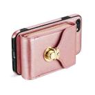 For iPhone 6s Plus / 6 Plus Zipper Hardware Card Wallet Phone Case(Rose Gold) - 3