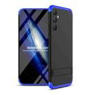 For Samsung Galaxy A34 5G GKK Three Stage Splicing Full Coverage PC Phone Case(Black Blue) - 1