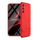 For Samsung Galaxy A34 5G GKK Three Stage Splicing Full Coverage PC Phone Case(Red) - 1