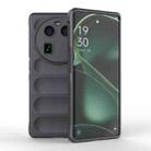 For OPPO Find X6 5G Magic Shield TPU + Flannel Phone Case(Dark Grey) - 1