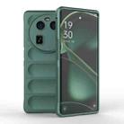 For OPPO Find X6 5G Magic Shield TPU + Flannel Phone Case(Dark Green) - 1