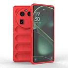 For OPPO Find X6 5G Magic Shield TPU + Flannel Phone Case(Red) - 1