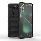 For OPPO Find X6 5G Magic Shield TPU + Flannel Phone Case(Black) - 1