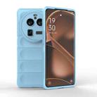 For OPPO Find X6 Pro 5G Magic Shield TPU + Flannel Phone Case(Light Blue) - 1