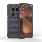 For OPPO Find X6 Pro 5G Magic Shield TPU + Flannel Phone Case(Dark Grey) - 1