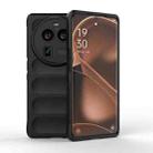 For OPPO Find X6 Pro 5G Magic Shield TPU + Flannel Phone Case(Black) - 1