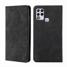 For Infinix Hot 11 RU Version Skin Feel Magnetic Horizontal Flip Leather Phone Case(Black) - 1