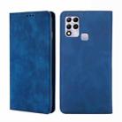 For Infinix Hot 11 RU Version Skin Feel Magnetic Horizontal Flip Leather Phone Case(Blue) - 1