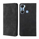 For Infinix Hot 12 Pro Skin Feel Magnetic Horizontal Flip Leather Phone Case(Black) - 1