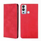 For Infinix Hot 12i Skin Feel Magnetic Horizontal Flip Leather Phone Case(Red) - 1