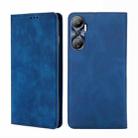 For Infinix Hot 20 4G Skin Feel Magnetic Horizontal Flip Leather Phone Case(Blue) - 1