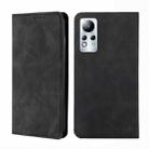 For Infinix Note 11 Skin Feel Magnetic Horizontal Flip Leather Phone Case(Black) - 1