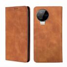 For Infinix Note 12 Pro 4G/Note 12 2023 Skin Feel Magnetic Horizontal Flip Leather Phone Case(Light Brown) - 1