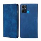 For Infinix Smart 6 Plus Skin Feel Magnetic Horizontal Flip Leather Phone Case(Blue) - 1
