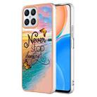 For Honor X8 4G Electroplating IMD TPU Phone Case(Dream Butterfly) - 1