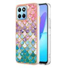 For Honor X8 5G Electroplating IMD TPU Phone Case(Colorful Scales) - 1