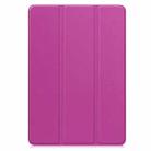 For Xiaomi Pad 7 / 7 Pro Custer Solid Color 3-Fold Stand Leather Smart Tablet Case(Purple) - 2