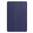For Xiaomi Redmi Pad 2 Custer Texture 3-Fold Holder Leather Smart Tablet Case(Dark Blue) - 2