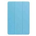 For Xiaomi Redmi Pad 2 Custer Texture 3-Fold Holder Leather Smart Tablet Case(Sky Blue) - 2