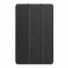 For Xiaomi Redmi Pad SE 8.7 Custer Texture 3-Fold Holder Leather Smart Tablet Case(Black) - 2