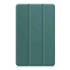 For Xiaomi Redmi Pad SE 8.7 Custer Texture 3-Fold Holder Leather Smart Tablet Case(Green) - 2