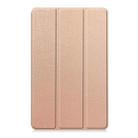 For Xiaomi Redmi Pad SE 8.7 Custer Texture 3-Fold Holder Leather Smart Tablet Case(Rose Gold) - 2