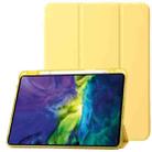 Clear Acrylic Leather Tablet Case For iPad Pro 11 2022/ 2021 / 2020 / 2018 / Air 10.9 2022 / 2020(Yellow) - 1