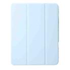 Clear Acrylic Leather Tablet Case For iPad Pro 12.9 2022/ 2021 / 2020 / 2018(Sky Blue) - 2
