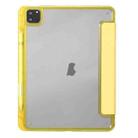Clear Acrylic Leather Tablet Case For iPad Pro 12.9 2022/ 2021 / 2020 / 2018(Yellow) - 3