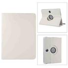 For OPPO Pad 2 360 Degree Rotation Litchi Texture Leather Tablet Case(White) - 1