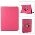 For OPPO Pad 2 360 Degree Rotation Litchi Texture Leather Tablet Case(Rose Red) - 1