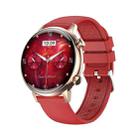 HK39 1.1 inch Smart Silicone Strap Watch Supports Bluetooth Call/Blood Oxygen Monitoring(Red) - 1