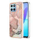 For Honor X8 5G Electroplating Marble Dual-side IMD Phone Case(Rose Gold 015) - 1